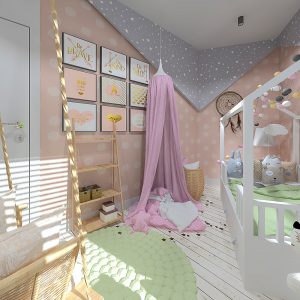 Projekt pokoju dla dziewczynki